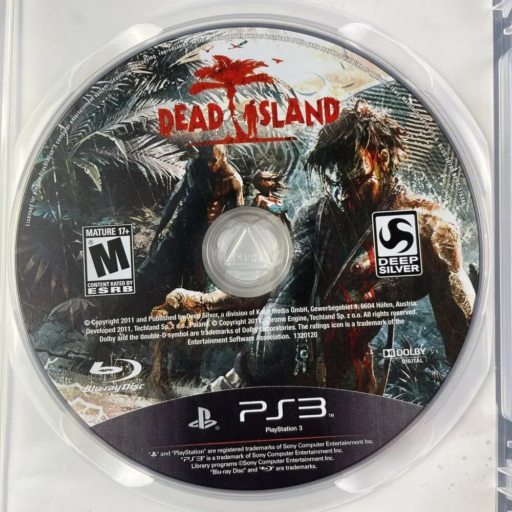 Sony PlayStation 3 Video Games Lot of 4 PS3 Dead Island Madden Rocksmith Masters